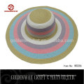 Ladies summer wide brim beach straw sun hat